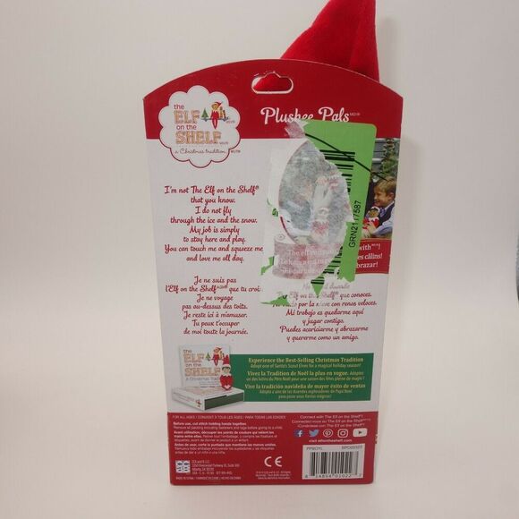 New Elf on the Shelf Christmas Plushee Pals 17" Doll Boy Light Skin Blue Eyes - Picture 4 of 4